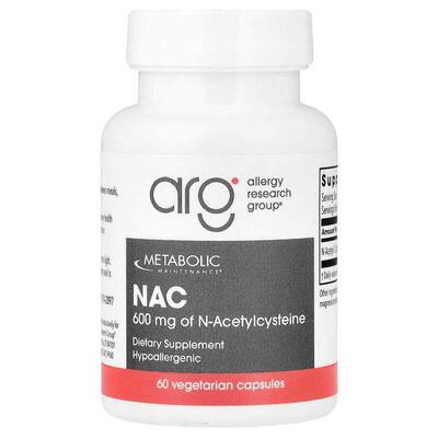 Metabolic Maintenance,NAC，600 毫克，60 粒素食胶囊