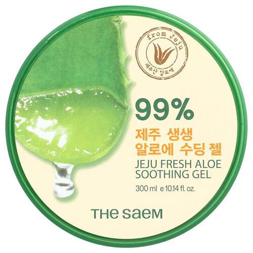 The Saem,济州岛鲜芦荟舒缓凝胶，10.14 fl oz (300 ml)