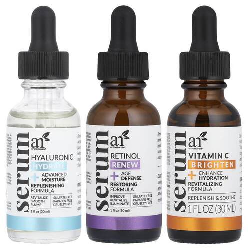 artnaturals,Serum Trio Set，3件套精华液，每套 1 盎司（29.5