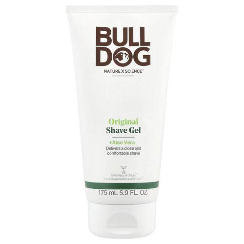 Bulldog Skincare For Men,原初剃须凝胶 + 芦荟，5.9 液量盎司（