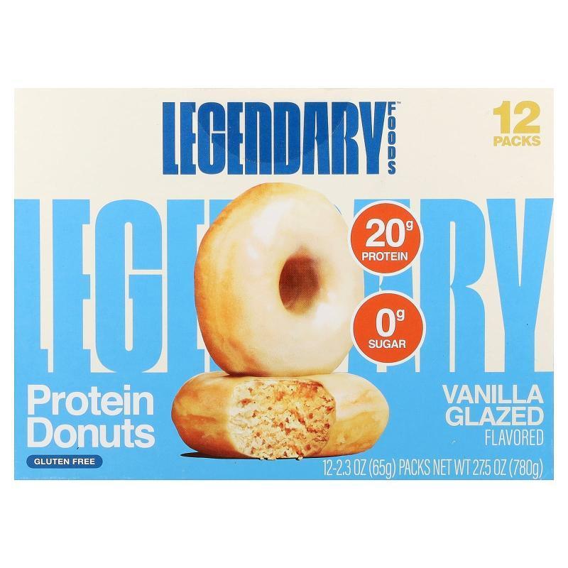 LegendaryFoods蛋白甜甜圈高蛋白低热量零食办公室口感香甜
