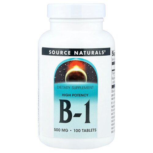 Source Naturals/源美维生素B-1膳食补充片良好春日约会温和常伴