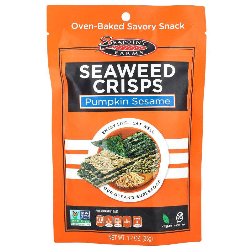 Seapoint Farms夹心海苔脆海草酥海藻脆片休闲小零食低卡营养