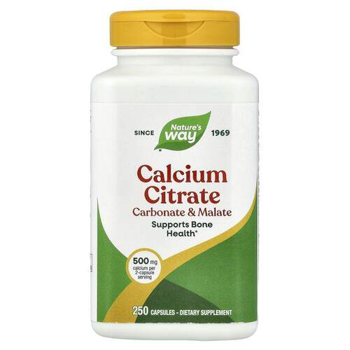 Nature'sWay柠檬酸钙牙齿骨骼健康优质钙来源补充骨密度温和补钙