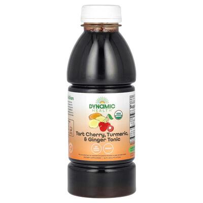 Dynamic Health酸樱桃姜黄姜滋养液植物营养配方富含花青素舒缓肌
