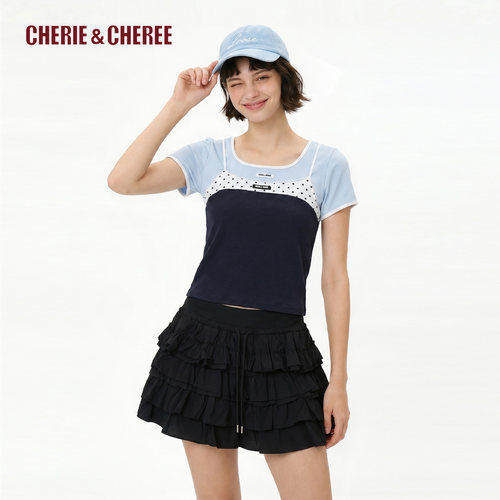 CHERIE&CHEREE夏假两件T恤