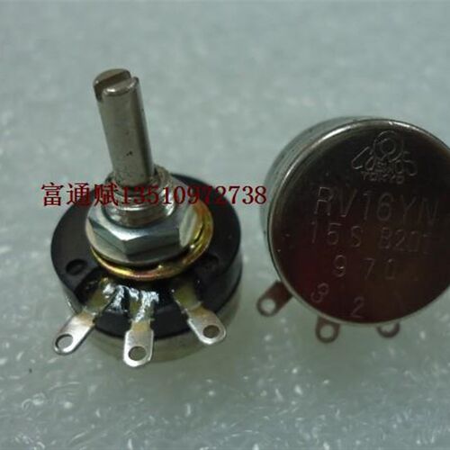 日本原装TOCOS电位器RV16YN-15S-B201 B200欧15MM轴长
