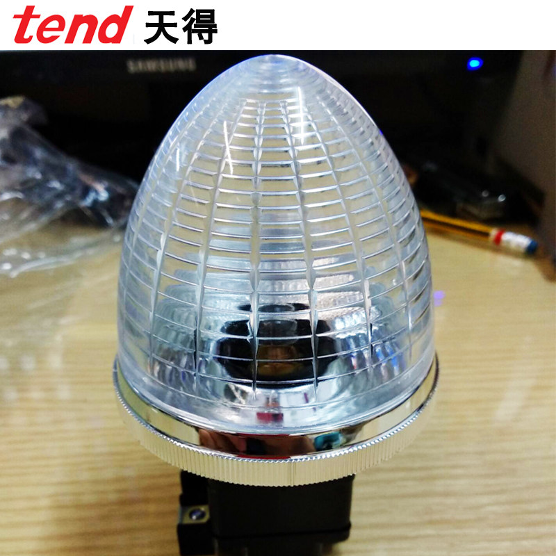 TEND天得指示灯TPL-307R特大头圆常亮闪烁220V电源TPLF-302信号灯