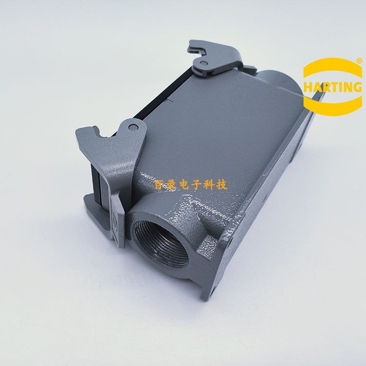 HARTING重载连接器19300240273  哈丁航空插头 24芯底座2*M40双孔