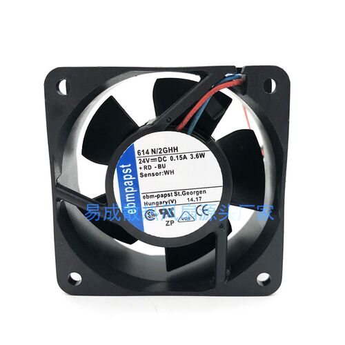 EBMPAPST 614N/2GHH 24V DC 0.15A 3.6W 全新德国变频器散热风扇