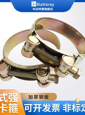 欧式强力卡箍加厚管箍铁镀锌喉箍油管管卡水管固定卡子管夹