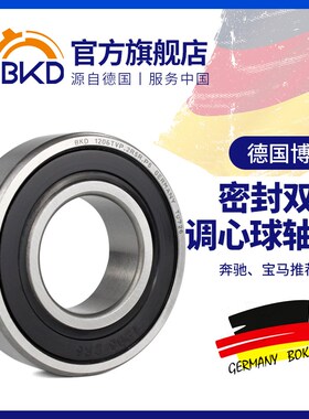 德国BKD进口轴承1202 1203 1204 RS K 密封双列调心球轴承