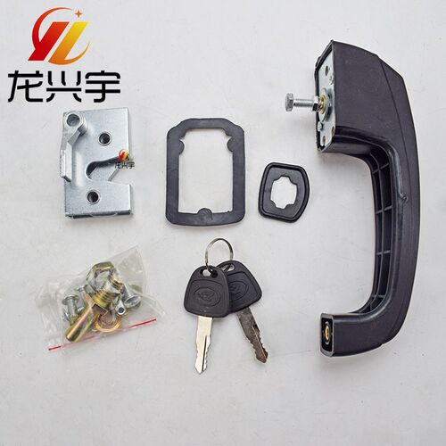 徐工装载机配件LW500FN 300F/500FV/KV/HV铲车发动机水箱后罩门锁