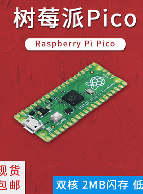 树莓派Raspberry Pi Pico开发板 单片机C++/Python编程入门控制器