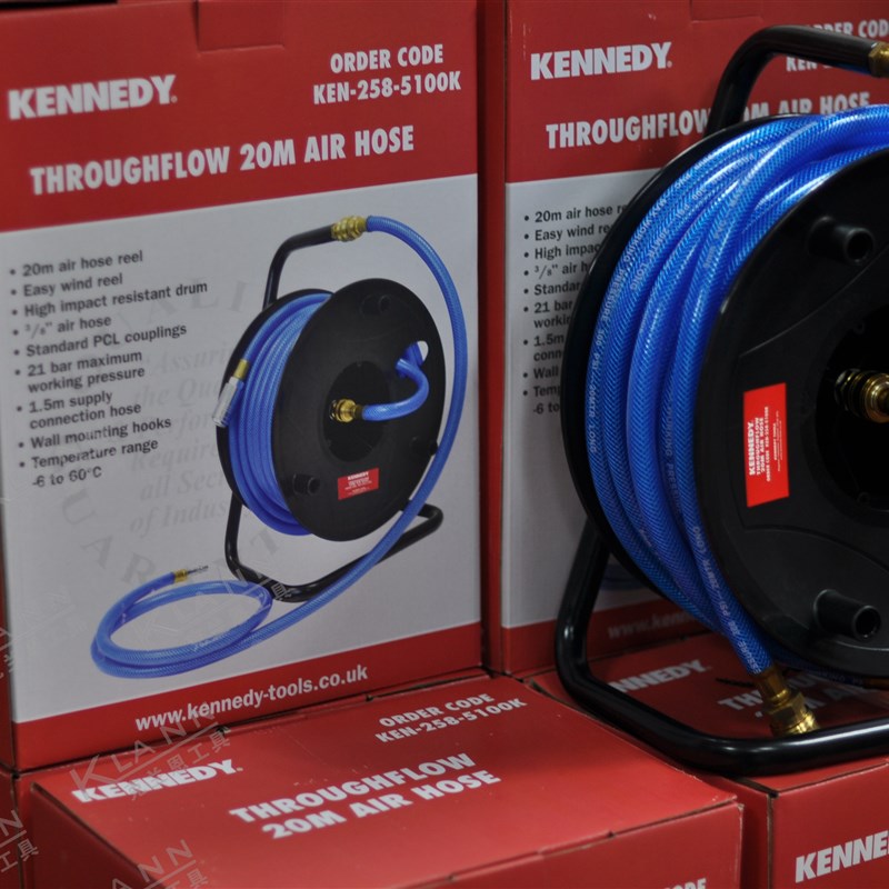 英国KENNEDY气水两用管盘 20米 KEN-258-5100K PU空压管 德国制造