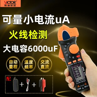 胜利钳形表万用表高精度小电流测量小型直流数字钳表6019C 电流表