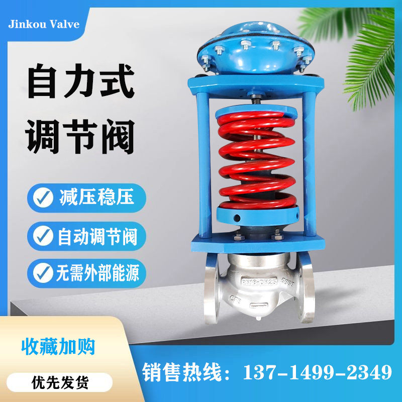 自力式压力调节阀减压压差控制流量温度稳压不锈钢氮封阀蒸汽气体