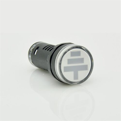 AD16红绿双色塑料圆形LED信号灯带接地符号警示灯指示灯22mm