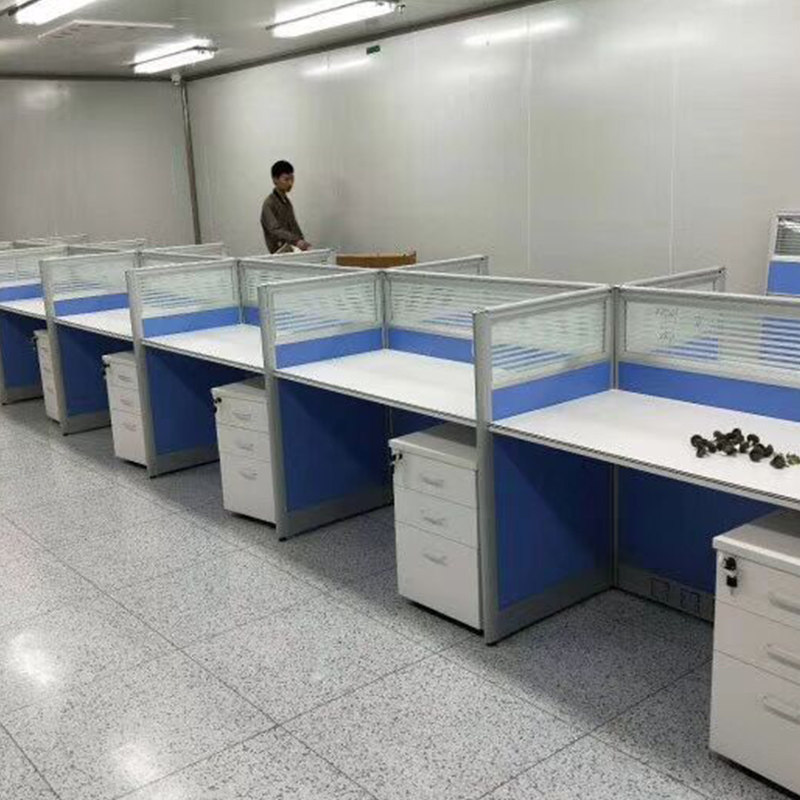 昆明办公家具简约屏风办公桌组合1人位职员办公桌卡座工作位单人