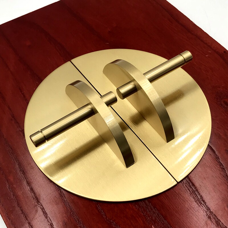 北欧轻奢纯铜拉手衣柜抽屉橱柜门把手简约新中式柜子黄铜拉手
