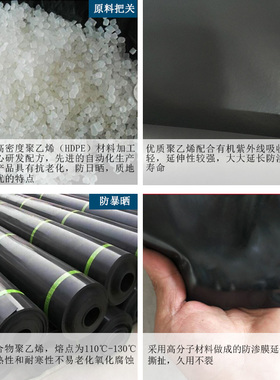 防渗膜鱼塘专用养殖防水膜蓄水池防水布藕池土工膜黑色塑料薄膜