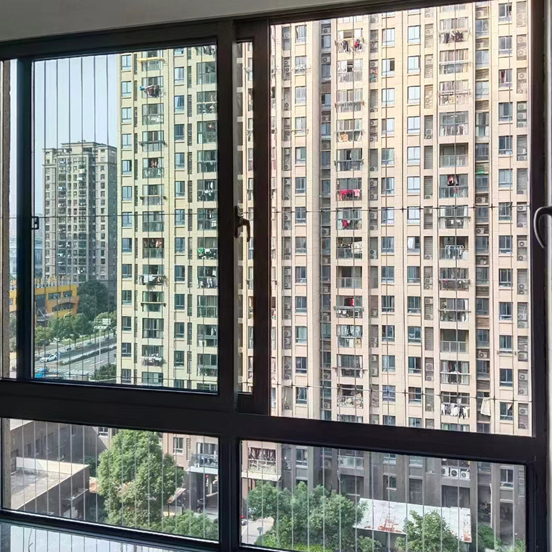 儿童安全隐形防护网阳台防盗窗栏不锈钢丝防坠落纳米网防猫网