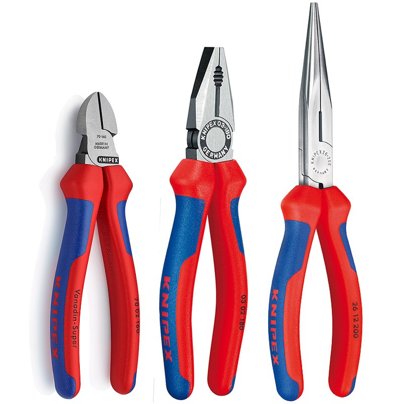 德国进口KNIPEX凯尼派克钢丝钳省力型老虎钳工业级手钳工具7寸8寸
