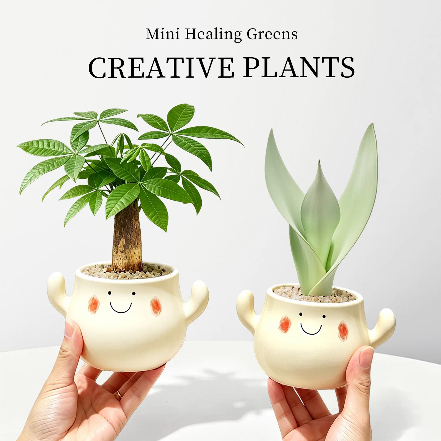 发财树桌面绿植招财高级感摆件