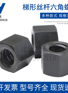 T型丝杆六角 正牙螺母T12T14T16T18T20T22T24T25T28T30 32 36 40