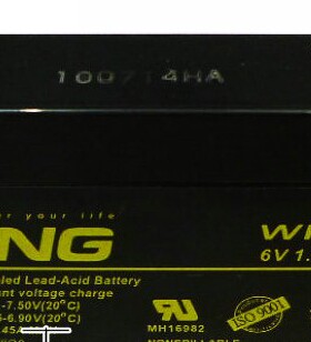 免邮LONG广隆WP1.5-6 6V1.5AH医疗设备 应急电源  照明电源用电池