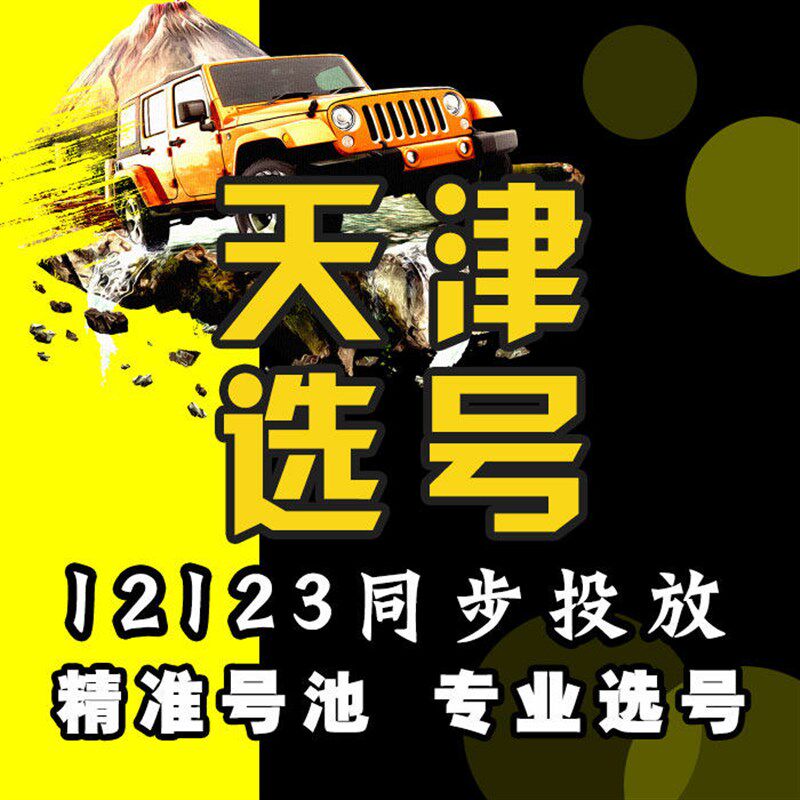 天津车牌选c号新能源车新车12123自编自选查询被占用车牌号码预选