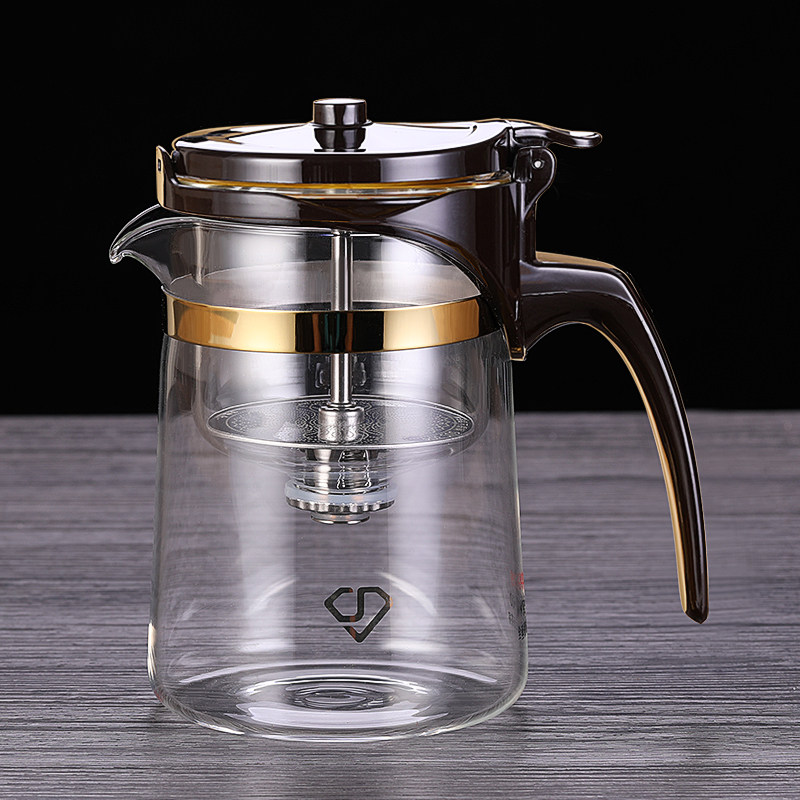 玻璃内胆飘逸杯可拆洗家用泡茶壶茶叶过滤冲茶器耐高温红茶杯茶具