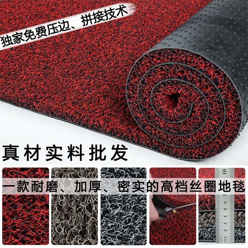 丝圈脚垫可裁剪地毯家用地垫进门入户门垫门厅防滑垫塑料PVC垫子