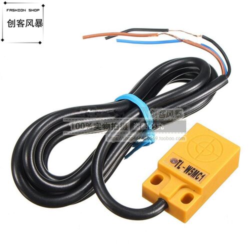 方形接近开关传感器TL-W5MC1 W5MB1三线12V/24V直流NPN常开感应器