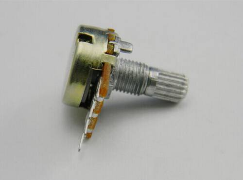 单联电位器 B1M 三脚 1000K 柄长15mm 20MM 卧式 WH148 电位器