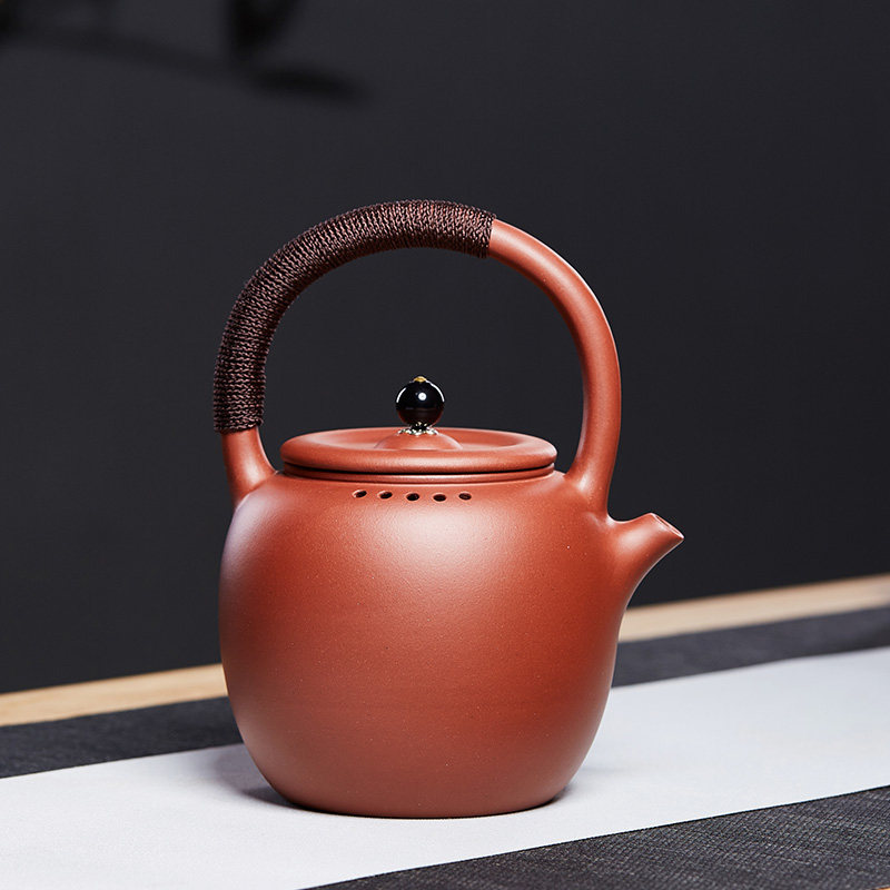 宜兴紫砂壶提梁电陶炉煮茶壶煮水蒸茶器电热烧水茶炉陶瓷茶具套装