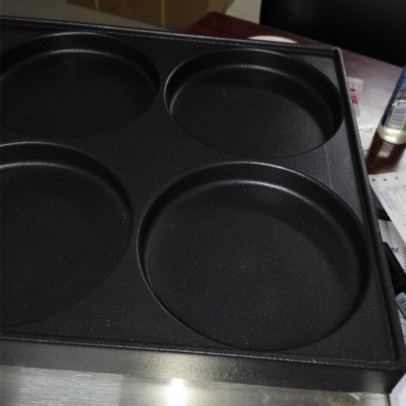 电热六孔汉堡机多功能煎蛋机圆饼蛋堡炉商用烤饼机日式芝士薄饼机