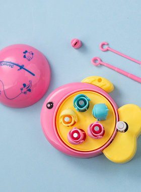 迷你钓鱼机 宝宝益智小孩亲子互动游戏机玩具 解压创意桌面摆件