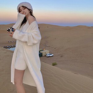 可纯可欲在逃公主 奶油肌少女 三件套针织毛衣背心半身裙甜美套装