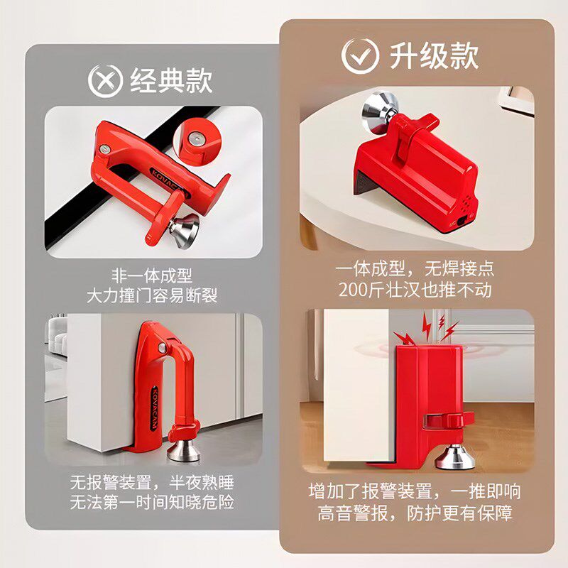 大门阻门器顶门挡防盗抵外开家用女生堵酒店安全独居神器出国留学