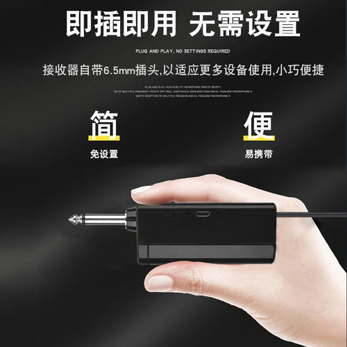 u段无线话筒万能通用家用唱歌ktv一拖二专业舞台演出户外麦克风