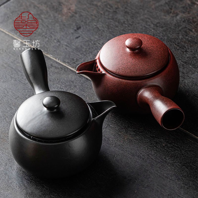 煮奶茶罐罐茶大容量围炉煮茶壶侧把陶壶陶罐明火可干烧电陶炉专用