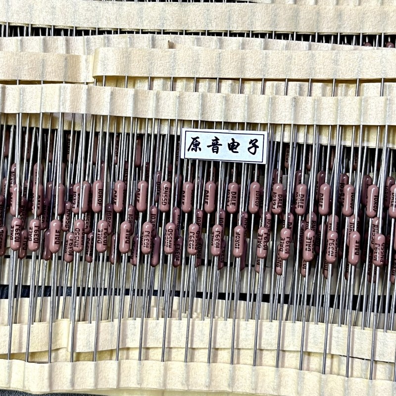 DALE0.25W10R全铜引脚美国戴尔电阻1/4W10欧棕色数字1%电阻CMF-55