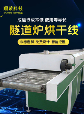 高温工业隧道炉烘干线不锈钢网带式流水线UV固化丝印热缩管输送机