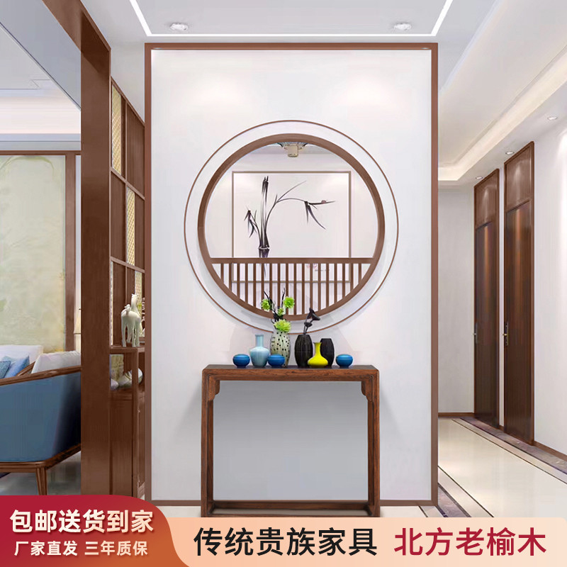 北方榆木供桌神台佛桌贡桌财神台玄关桌香案台中式实木条案几供台