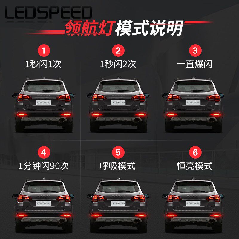 适用哈弗H6 h6coupe酷派改装高亮LED领航灯防追尾后雾灯同步转向