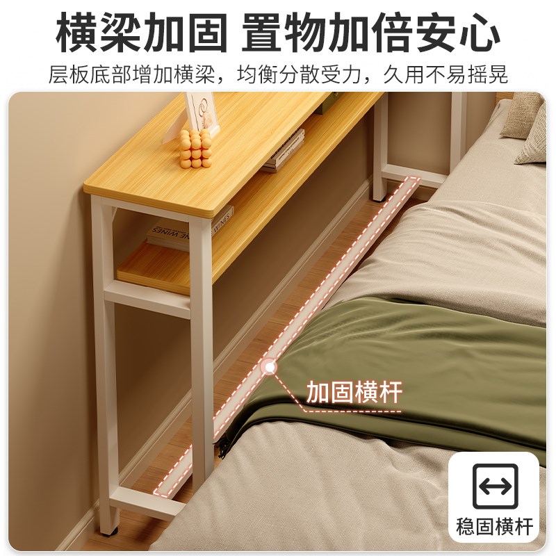床边夹缝置物架床头床尾床缝收纳柜靠墙边客厅里厨房清洁工具套装