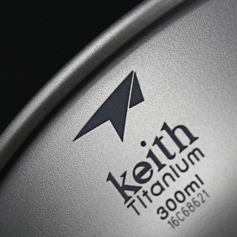 keith铠斯钛碗户外碗套装餐具便携折叠碗双层饭碗野露营旅行