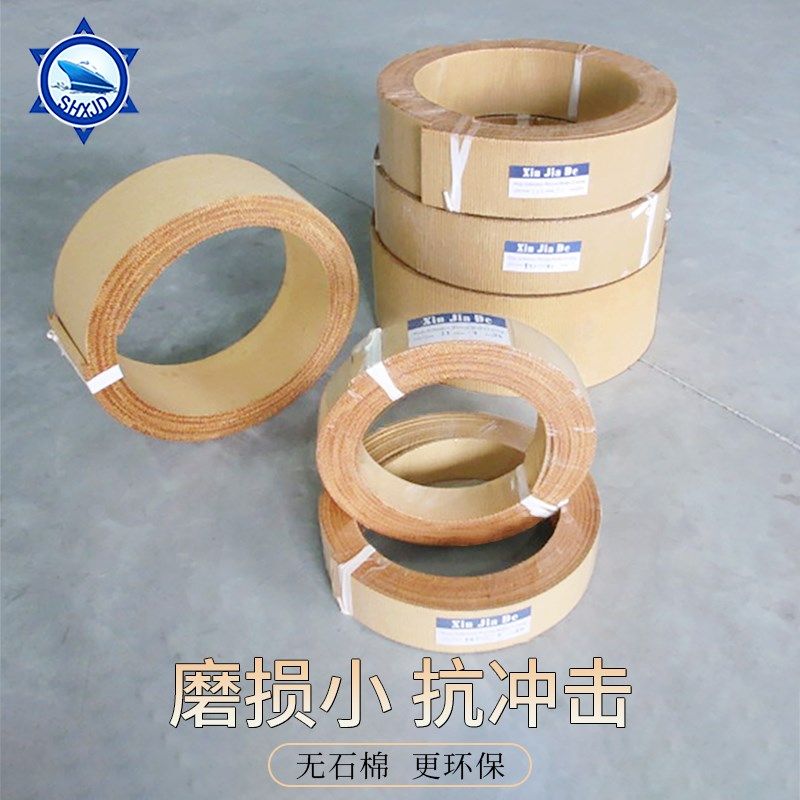 环保 无石棉铜丝刹车带 制动带 进口树脂编织刹车带 厚度12mm