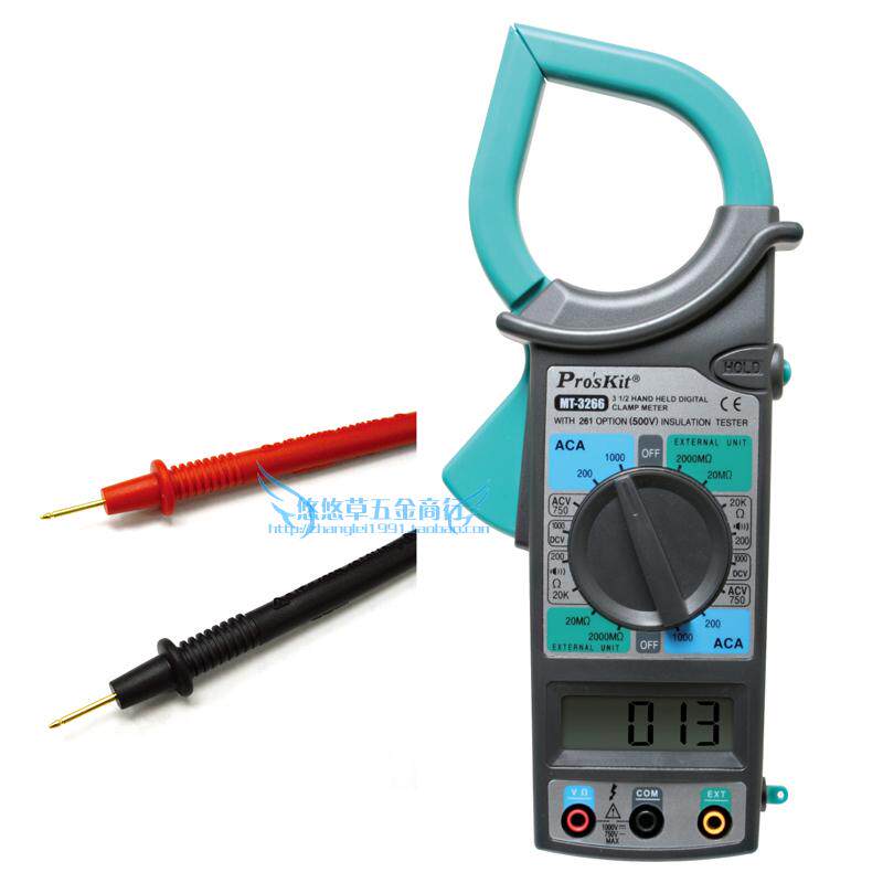 台湾宝工Proskit MT-3266 31/2数位钩表 数显钳形表 数字钳表